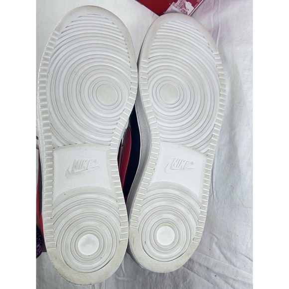 Size 10 - Nike Ebernon Low Black Habanero Red Aq1775-004 W/box - Picture 6 of 14